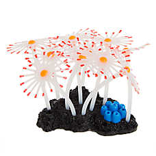 Top Fin? Wild & Whimsical Flowers Aquarium Ornament - Fish Tank Decor - Small