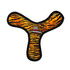 TUFFY? Mega Tiger-Striped Boomerang Dog Toy