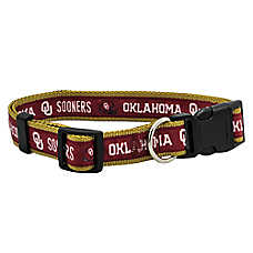 Pets First Oklahoma Sooners Satin Pet Collar