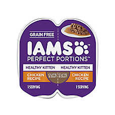 Iams? Perfect Portions Healthy Kitten Wet Cat Food - Grain Free, Chicken, Cuts In Gravy