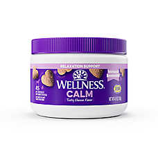 Wellness Dog Calming Soft Chews, Stress & Anxiety Support, Cheese Flavor, 45 CT