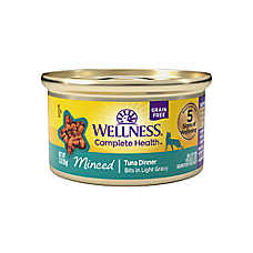 Wellness? Complete Health Adult Cat Wet Food - Natural, Grain Free, Minced, 3 Oz