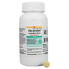 Flexprofen (carprofen) Flavor Tablets for Dogs - 180 Count - 25 mg or 75 mg