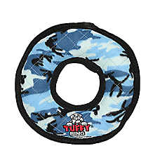 TUFFY? Ultimate Ring Blue Camo Dog Toy