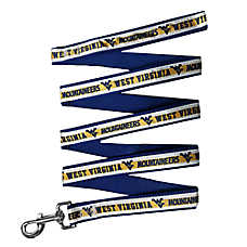 Pets First NCAA West Virginia Satin Dog Leash