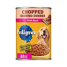 Pedigree? Chopped Ground Dinner Adult Soft Wet Dog Food - With Beef, 22 oz. Can