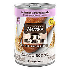 Merrick? Limited Ingredient Diet? Adult Wet Dog Food - Natural, Healthy Grains, 12.7 oz