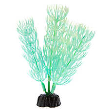 Top Fin? Artificial Mini Glow Aquarium Plant - Fish Tank Plant Decor - 4 in