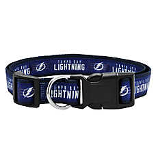 Pets First NHL Tampa Bay Lightning Satin Dog Collar