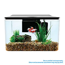 Top Fin® Trapezoid Aquarium - Fish Tank Aquarium - 3 Gallon