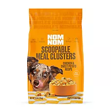 NOM NOM Nombles Scoopable Meal Cluster Adult Frozen Dog Food - Chicken & Sweet Potato