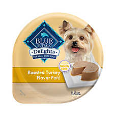 Blue Buffalo? Delights Small Breed Adult Wet Dog Food - Roasted Turkey Pate, 3.5 oz