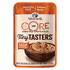 Wellness? CORE? Tiny Tasters Adult Cat Wet Food - Grain Free, Pate, Single Serve, 1.75 Oz