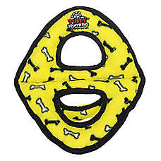 TUFFY? Ultimate 3-Way Ring Yellow Bone Dog Toy