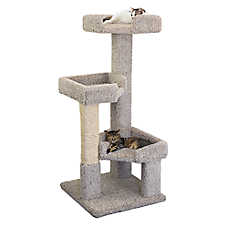 Prestige Solid Wood and Carpet Kitty Tree