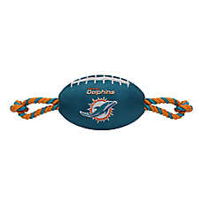 Miami Dolphins Football Rope Dog Toy