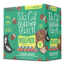 Tiki Cat Adult Cat Wet Food - Grain Free, Seafood Select, Mega Pack, 36 Ct