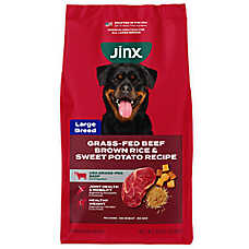 Jinx Large Breed All Life Stages Dry Dog Food - Beef Brown Rice & Sweet Potato 30 lb
