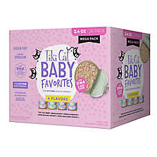 Tiki Cat Baby Kitten Food Favorites Grain Free, High Protein, 24 Ct Variety Pack