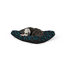 Thrills & Chills? Halloween Bats Pillow Dog Bed, ONESIZE 36 IN L X 28 IN W