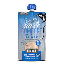 Tiki Cat Silver Comfort Senior Wet Cat Food - Grain Free, Puree, 6 Oz.
