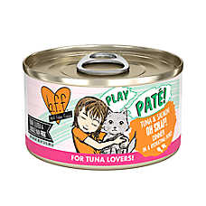 Weruva B.F.F. PLAY Pate! For Tuna Lovers Wet Cat Food - Pate in a Hydrating Puree, 2.8 OZ