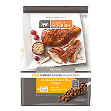 Simply Nourish? Original Senior Cat Dry Food - Chicken & Rice, Natural, With-Grain