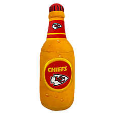 Pets First Kansas City Chiefs Plush Bottle Dog Toy