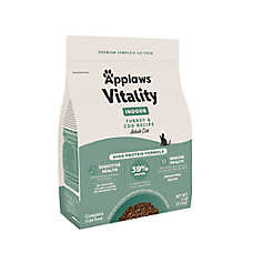Applaws Vitality Indoor Adult Cat Dry Food - High Protein, Turkey & Cod