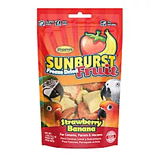 Higgins Sunburst Freeze Dried Strawberry Banana Fruit Bird Treat - Pet Bird Treats