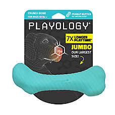 Playology Crunch Bone Peanut Butter Scent Chew Dog Toy