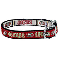 Pets First 49ers Reversible Dog Collar