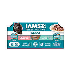 IAMS&trade; Perfect Portions Indoor Adult Wet Cat Food - Cuts in Gravy, Variety Pack, 24 CT, 31.7 OZ