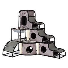Prevue Pet 56-in Catville Cat Tower, Gray