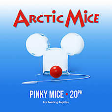 Arctic Mice Frozen Pinky Mice - Snake Food - 1-20 ct