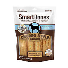 SmartBones? Churro Style Sticks Dog Treat - Peanut Butter