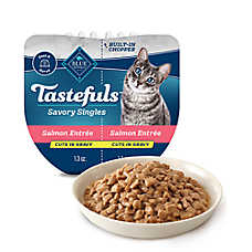 Blue Buffalo Tastefuls Spoonless Singles Adult Cat Wet Food - Natural, Cuts in Gravy, 2.6 Oz