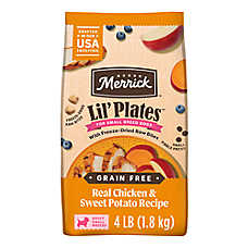 Merrick? Lil' Plates? Grain Free Small Breed Dry Dog Food with Freeze Dried - Chicken & Sweet Potato