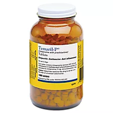 Temaril-P (trimeprazine with prednisolone) Tablets for Dogs - Available in 1 or 100 Count