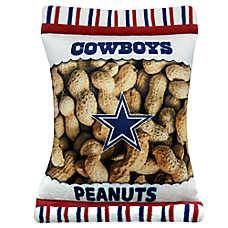 Pets First Dallas Cowboys Plush Peanut Bag Dog Toy