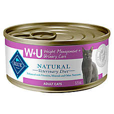 Blue Buffalo? Blue Natural Veterinary Diet&trade; W+U Adult Wet Cat Food - Natural, Chicken