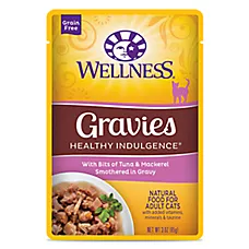 Wellness® Healthy Indulgence Adult Cat Wet Food - Grain Free, Natural, Gravies, 3 Oz