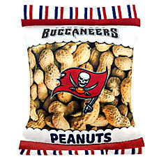 Pets First Tampa Bay Buccaneers Plush Peanut Bag Dog Toy