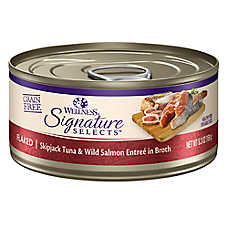 Wellness? Signature Selects Adult Cat Wet Food - Grain Free, Flaked, 5.3 Oz