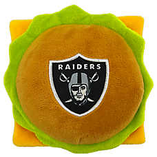 Pets First Las Vegas Raiders Plush Hamburger Dog Toy