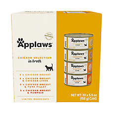 Applaws Cat - Broth, Chicken, Variety Pack, 20 CT, 110 OZ