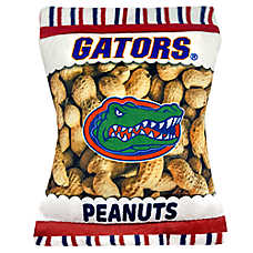 Pets First Florida Gators Plush Peanut Bag Dog Toy