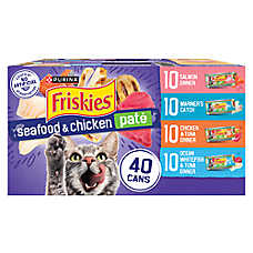 Friskies? Seafood & Chicken Pate Adult Cat Wet Food - Variety Pack, 5.5 Oz, 48 Count