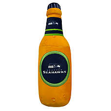 Pets First Seattle Seahawks Plush Bottle Dog Toy
