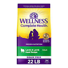 Wellness? Complete Health Adult Dry Dog Food - Natural, Grain Free, Lamb & Lamb Meal